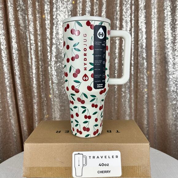 HydroJug Other - HydroJug Cherries 40oz Traveler, Limited Edition, NWT